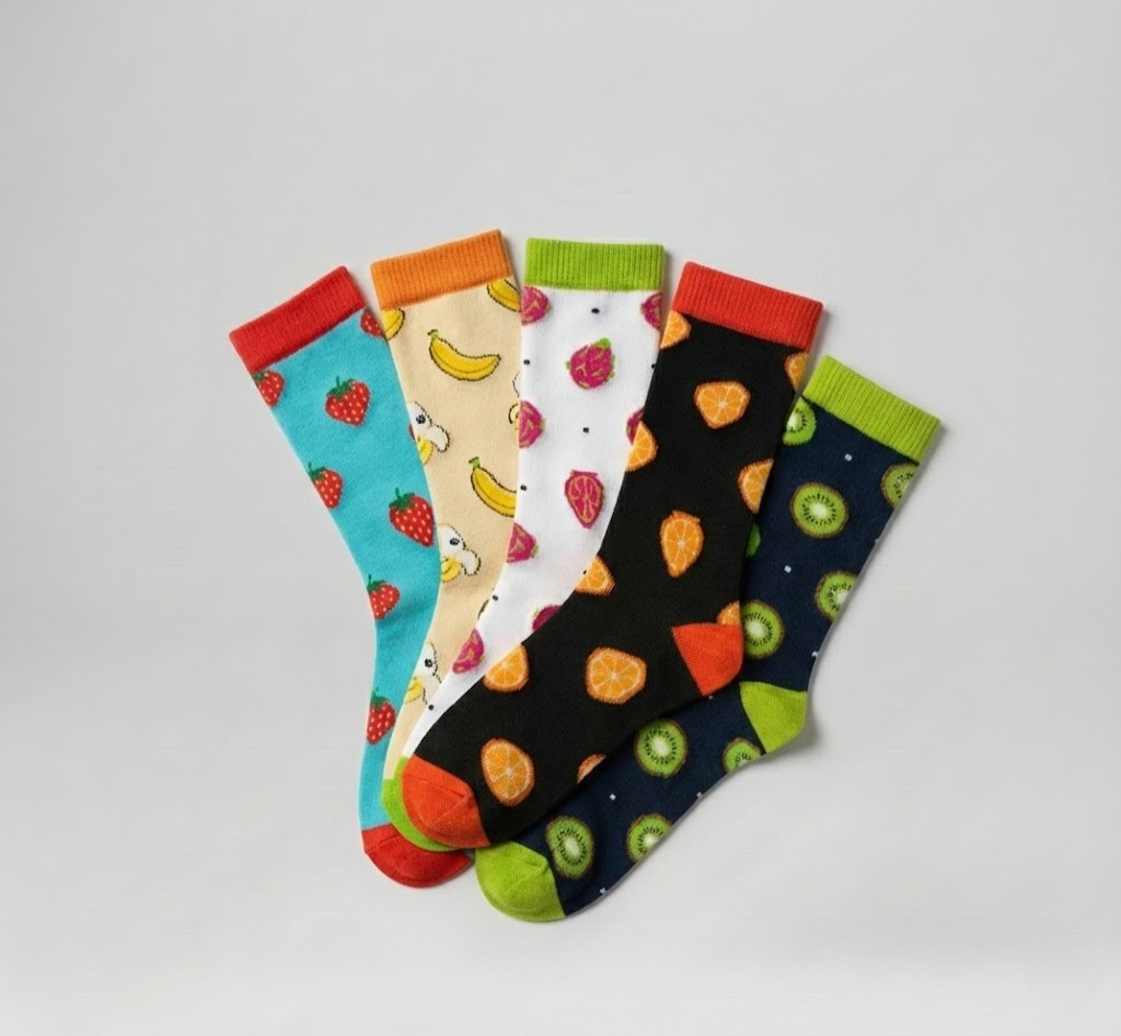 Fruit Socks Combo – 5 Pack