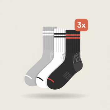 Melt & Flame Graphic Socks Combo – 3 Pack